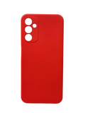 Husa Samsung A14 silicon , protectie butoane, interior material textil Rosu