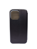Husa Iphone 14 Pro Max tip Carte , Piele ecologica si silicon ,buzunar card, Negru