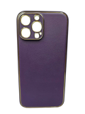 Husa Iphone 13 Pro Max Luxury piele ecologica, antisoc Mov