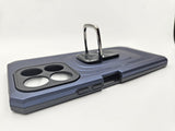 Husa Honor X8 silicon si plastic, suport inel rotativ , protectie camere si butoane Albastru