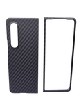 Husa Samsung Z Fold 4 Husa Samsung Z Fold 3 fullcover tip kevlar, protectie camere, textura carbon Negru