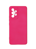 Husa Samsung A53  silicon moale, protectie camere ,interior material textil Roz