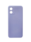 Husa Motorola E13 silicon moale, protectie camere si butoane, interior material textil Lila