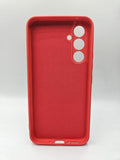 Husa Samsung A54 silicon moale , protectie butoane, interior material textil Rosu