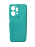 Husa Honor X7a silicon moale , protectie camere si butoane, interior material textil Turcoaz