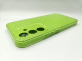 Husa Samsung A54 silicon model cu sclipici, protectie camere Verde