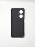Husa Oppo A98 silicon, protectie camere si butoane, interior material textil Negru