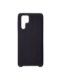 Husa Huawei P30 Pro silicon moale, protectie camera si butoane, interior material textil Negru