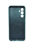 Husa Samsung A15 silicon , protectie butoane, interior material textil Verde