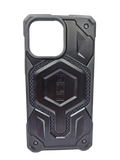 Husa Iphone 14 Pro Max UAG Armor Premium Protection Fribra Carbon ,MagSafe, AntiSoc Negru