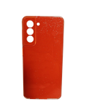 Husa Samsung S21 silicon gel model cu sclipici , protectie camere Rosu
