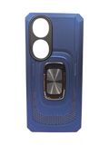 Husa Honor 90 silicon si plastic, suport inel rotativ, protectie camera si butoane Albastru