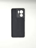 Husa Motorola Edge 40 silicon moale, protectie camere si butoane, interior material textil Negru