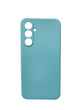Husa Samsung A54 silicon, protectie butoane, interior material textil Turcoaz