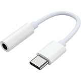 Adaptor Audio USB Tip C cu iesire AUX casti de 3,5 mm Alb