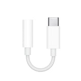 Adaptor Audio USB Tip C cu iesire AUX casti de 3,5 mm Alb