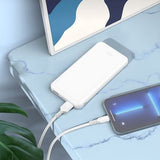 Baterie Externa Ultra-Subtire, 10000 mAh, LED  Hoco J100, Alb