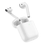Casti Wireless, Hoco EW25, 350mAh, Bluetooth 5.1, Microfon, Alb