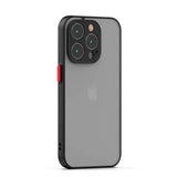Husa Iphone 12 Pro  din silicon si finisaj mat si protectie camere, Negru