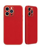 Husa Iphone 14 Pro Max Luxury piele ecologica, antisoc Rosu
