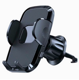 Suport auto pentru telefon Montare pe grila de ventilatie, Reglare la 360 grade, Universal, Negru