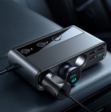 Incarcator auto Joyroom JR-CL06, 5 Porturi USB si 1 Port USB-C, Afisaj LED, 154W, Quick Charge 3.0, Lungime cablu 1m, Negru