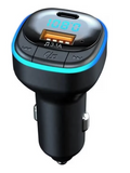 Modulator FM Auto C33 Radio functie Bluetooth Led Multicolor USB A USB C Negru