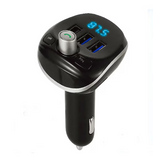 Modulator FM Auto, 3 x USB, Bluetooth, Handsfree, model M21 Negru