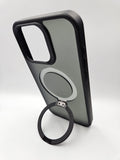 Husa Iphone 15 Premium Anti Zgarieturi si suport telefon Negru