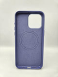 Husa Iphone 15 Pro Max piele ecologica, MagSafe, Interior  catifelat  Mov