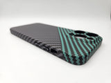 Husa Iphone 15 Pro Max Kevlar , protectie camere si acoperire butoane Verde