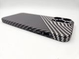 Husa Iphone 12 Pro Kevlar , protectie camere si acoperire butoane Alb
