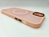 Husa iPhone 15 Plus din silicon MagSafe, Matte Transparent