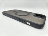 Husa iPhone 15 Plus din silicon MagSafe, Matte Transparent