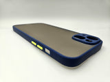 Husa Iphone 15 Plus din silicon si finisaj mat si protectie camere, Albastru