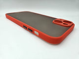 Husa Iphone 15 Plus din silicon si finisaj mat si protectie camere, Rosu