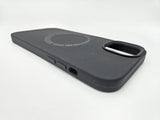 Husa Iphone 13 Pro Max silicon moale, MagSafe, Interior catifelat Negru