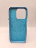 Husa Iphone 15 Pro piele ecologica, MagSafe, Interior  catifelat Bleo