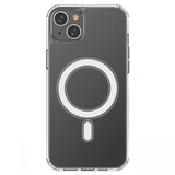 Husa Iphone 15 din silicon , Antisoc, MagSafe, Transparenta
