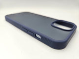 Husa Iphone 15 din silicon, spate matuit anti Zgarieturi ,Anti Slip Albastru