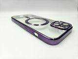 Husa Iphone 13 din silicon moale, MagSafe, Protectie Camere Mov