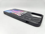 Husa Iphone 14 Pro Max silicon, design 3D Hello , protectie butoane Negru