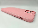 Husa Iphone 14 Pro Max din silicon moale model cu sclipici , protectie butoane Roz Peach