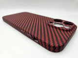 Husa Iphone 12 Pro Kevlar , Protectie butoane Visiniu