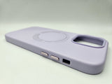 Husa Iphone 14 Pro Max piele ecologica, MagSafe, Interior catifeltat Lilla