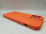 Husa Iphone 14 Pro Max silicon moale , protectie camera si butoane Portocaliu