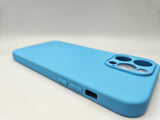 Husa Iphone 14 Pro Max silicon moale , protectie camera si butoane Albastru