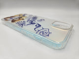 Husa Iphone 14  silicon model Ursuleti, cameleon , protectie camera
