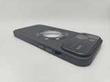 Husa Iphone 13 silicon , MagSafe, decupaj logo , protectie camere Negru