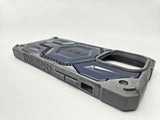 Husa Iphone 14 Pro Max UAG Armor Premium Protection Fribra Carbon ,MagSafe, AntiSoc Albastru